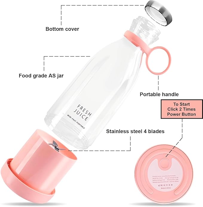 Portable  USB Rechargeable Mini Juicer Blender